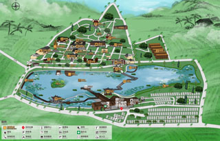 主要游覽線路和多條生態(tài)游步道 線路